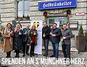 60.000 Flaschen für Münchner Kinderherzen: Spendenübergabe an „s’Münchner Herz“ durch  THE GROW Charity e.V. & Kloster Kitchen (©Foto: Martin Schmitz)